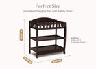Dark Chocolate (207) 23-Wilmington Changing Table