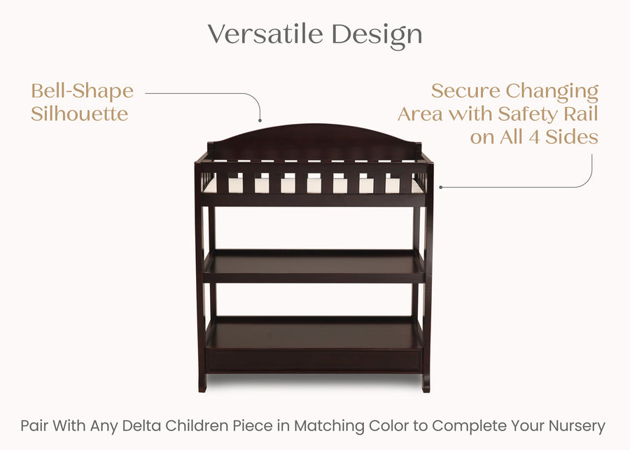 Dark Chocolate (207) 24-Wilmington Changing Table