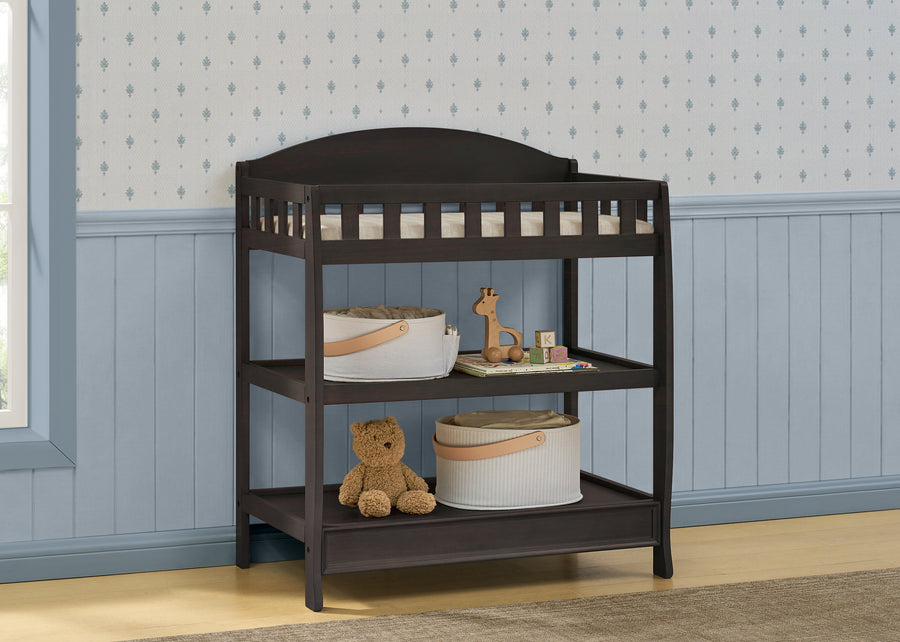 Dark Chocolate (207) 11-Wilmington Changing Table with Pad