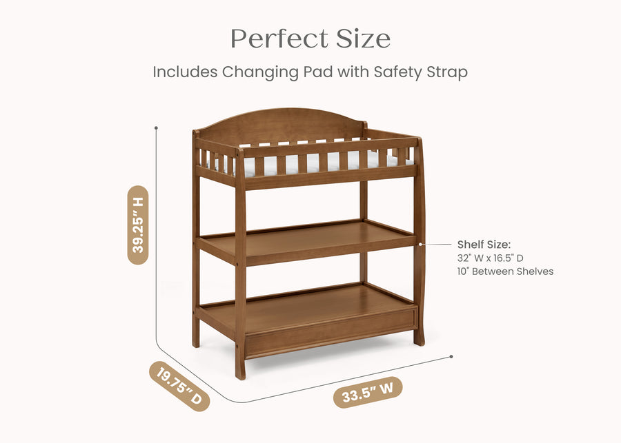 Chestnut (836) 51-Wilmington Changing Table