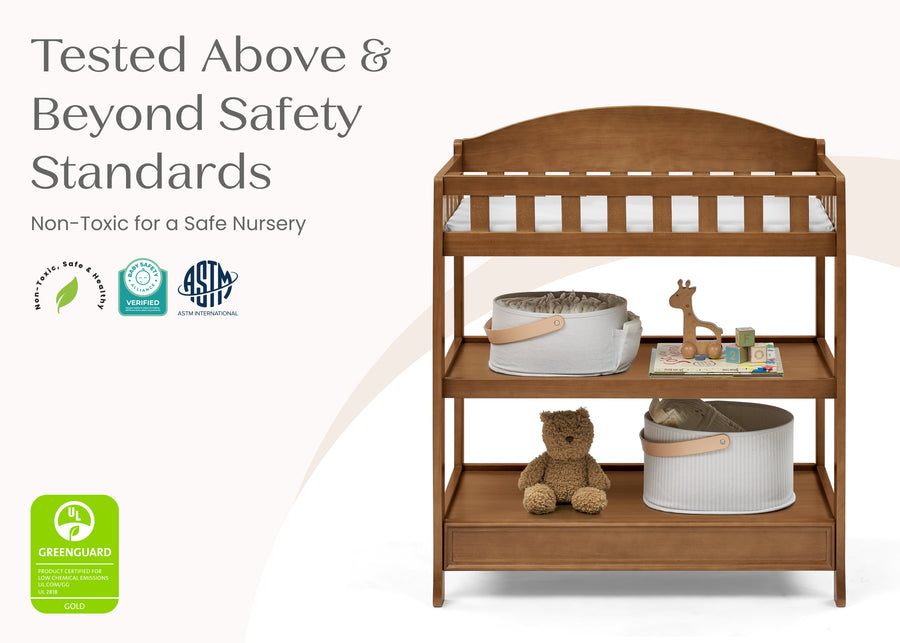 Chestnut (836) 50-Wilmington Changing Table