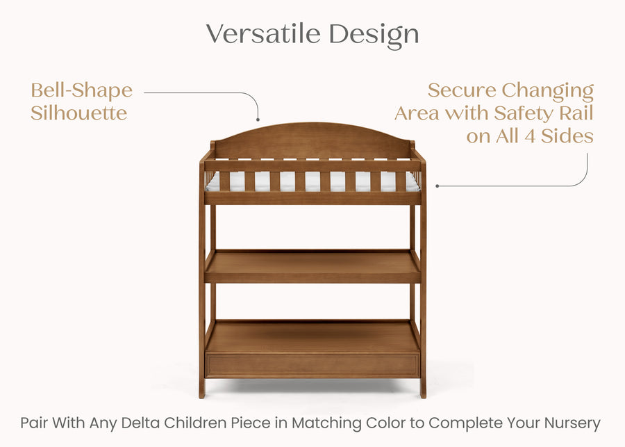 Chestnut (836) 52-Wilmington Changing Table