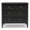 DCB: Black (001) 6-Classic 3 Drawer Dresser with Interlocking Drawers