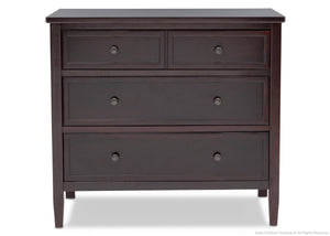 Delta Children Dark Chocolate (207) Epic 3 Drawer Dresser Front View d1d 18-Epic 3 Drawer Dresser