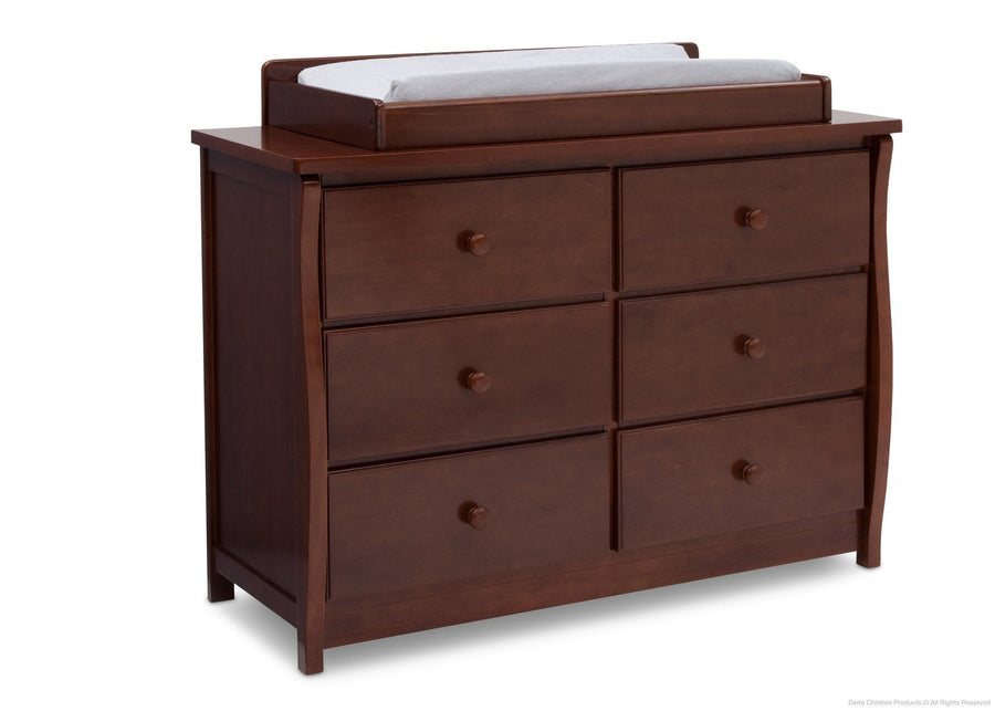 Chocolate (204) 6-Clermont 6 Drawer Dresser