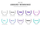 List of award logos from various reputable sources on a white background 38-Canton 4-in-1 Crib