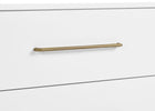 Bianca White (130) 5-Spencer 3 Drawer Dresser with Changing Top and Interlocking Drawers