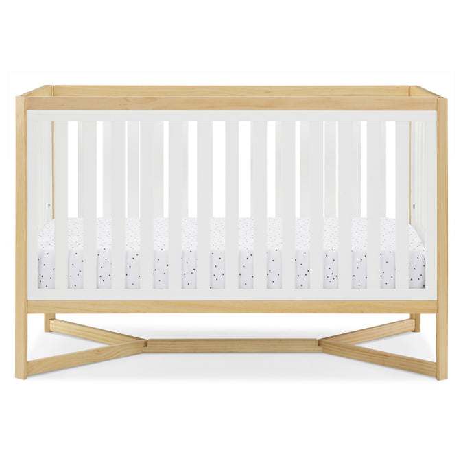 DCB: Bianca White with Natural (123) 49-Tribeca 4-in-1 Convertible Crib