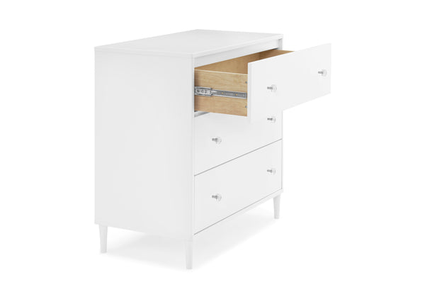 Delta Children Bowie 3 Drawer Dresser with Changing Top - Bianca White Delta Children Bowie 3 Drawer Dresser with Changing Top - Bianca White