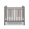 DCB: Grey (026) 15-Classic Mini Crib with 2.75-inch Mattress - Convertible to Twin Bed