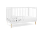 Bianca White with Natural (123) 27-Austin Acrylic 4-in-1 Convertible Crib