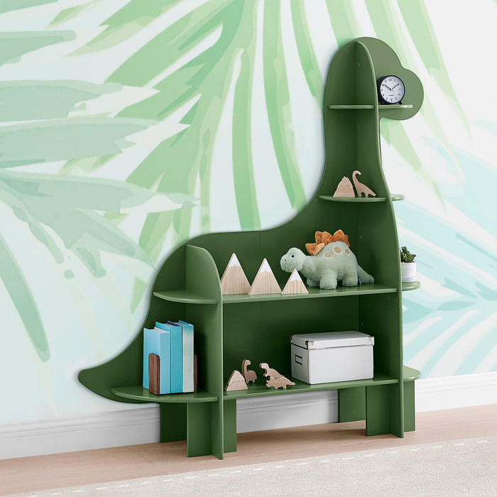 Dinosaur Green (318) 3-Dinosaur Bookcase