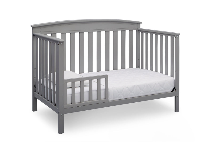 Grey (026) 5-Gateway 4-in-1 Convertible Crib