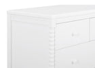 Bianca White (130) 14-Saint 4 Drawer Dresser with Changing Top and Interlocking Drawers