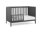 Charcoal Grey (029) 4-Hayes 4-in-1 Convertible Crib