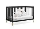 Ebony with Natural (1482) 60-Essex 4-in-1 Convertible Crib
