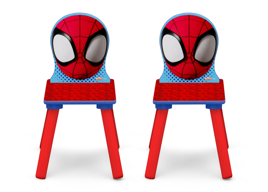 Spider-Man (1164) 8-Spidey and His Amazing Friends 4-Piece Toddler Playroom Set – Includes Play Table and 6 Bin Toy Organizer