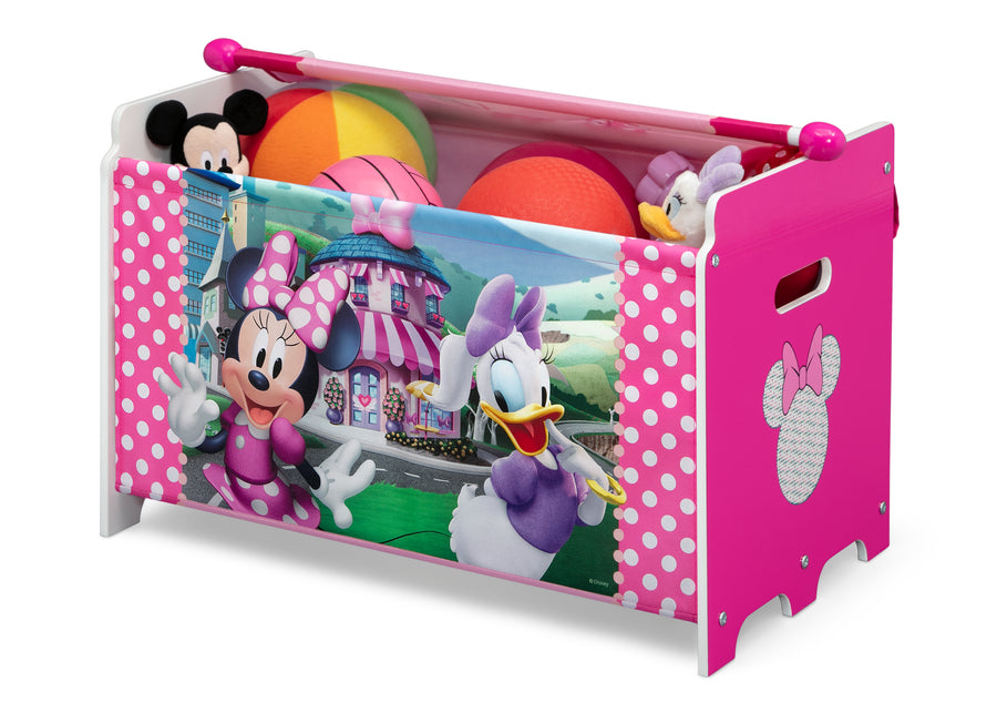 Minnie Mouse (1063) 6-Minnie Mouse 4-Piece Toddler Room-in-a-Box Set – Includes Sleep and Play Toddler Bed, Table, 1 Chair and Toy Box