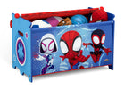 Spider-Man (1164) 5-Marvel Spidey and His Amazing Friends 4-Piece Toddler Room-in-a-Box Set – Includes Sleep and Play Toddler Bed, Table, 1 Chair and Toy Box