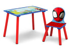 Spider-Man (1164) 6-Marvel Spidey and His Amazing Friends 4-Piece Toddler Room-in-a-Box Set – Includes Sleep and Play Toddler Bed, Table, 1 Chair and Toy Box