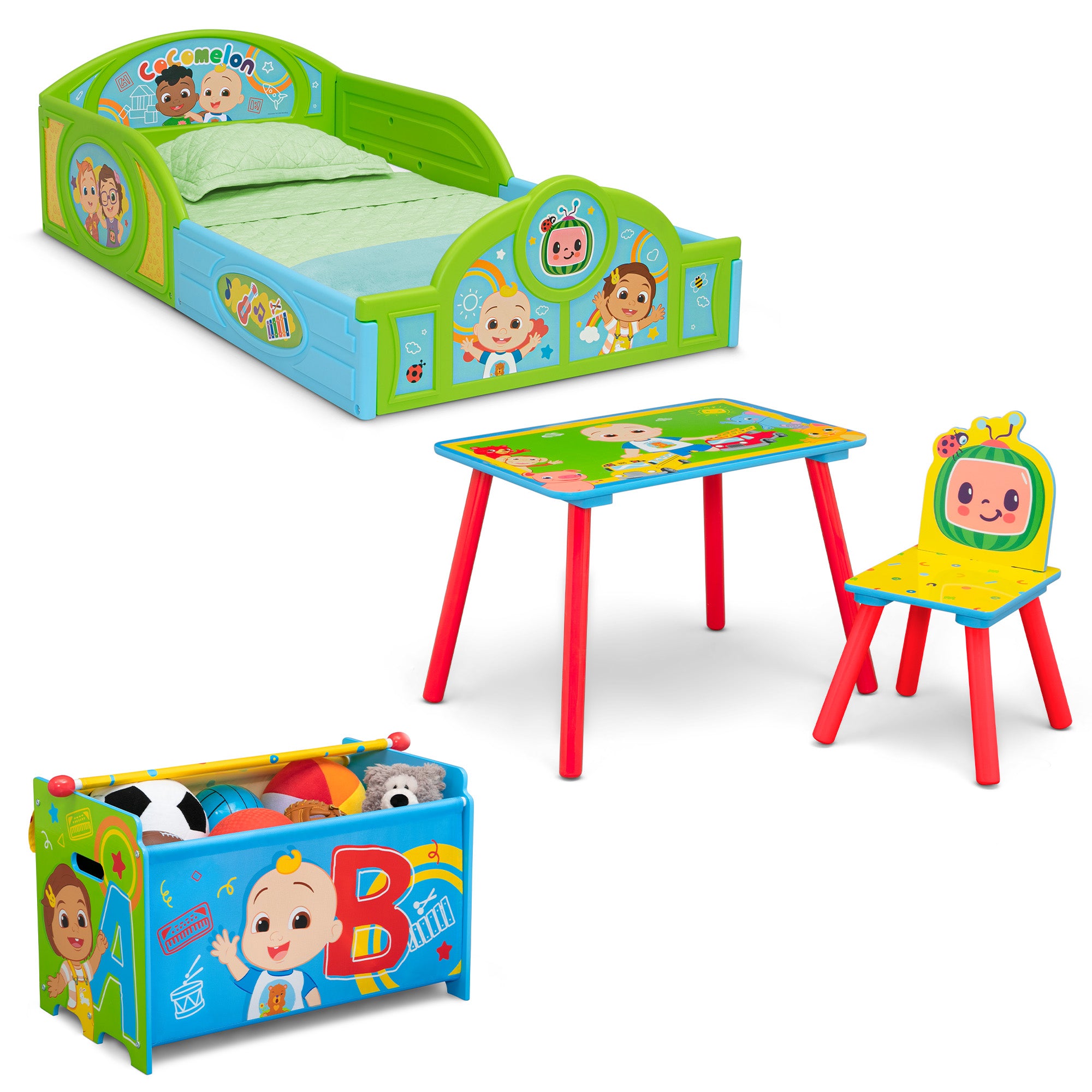 4Piece Toddler RoominaBox Set Includes Sleep and Play