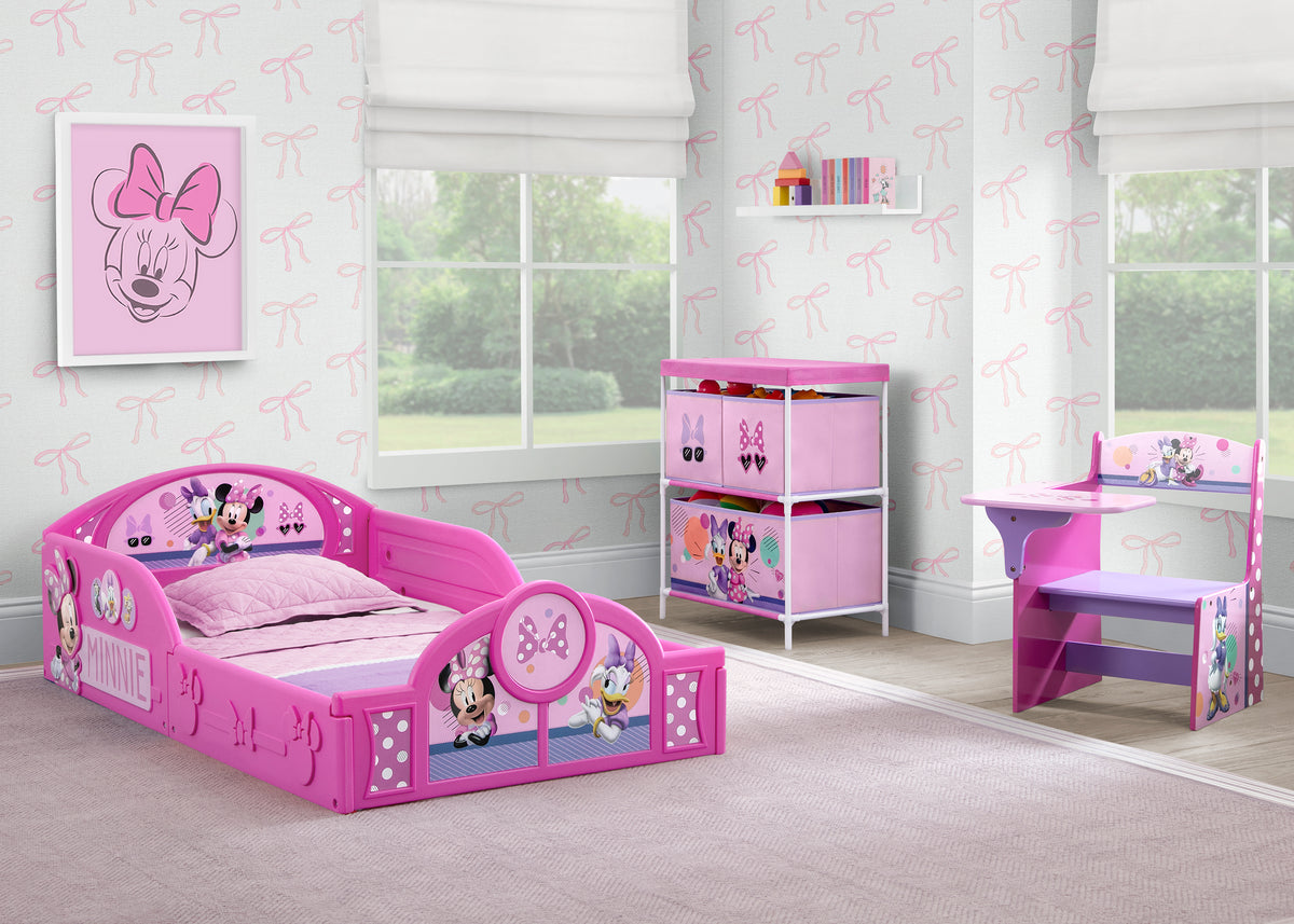 mini mouse dresser Minnie 3-Piece Toddler Bedroom Set stick paint or soap burnt orange flower girl dresses color:Custom Color AE Babydoll Puff-Sleeve Embroidered
