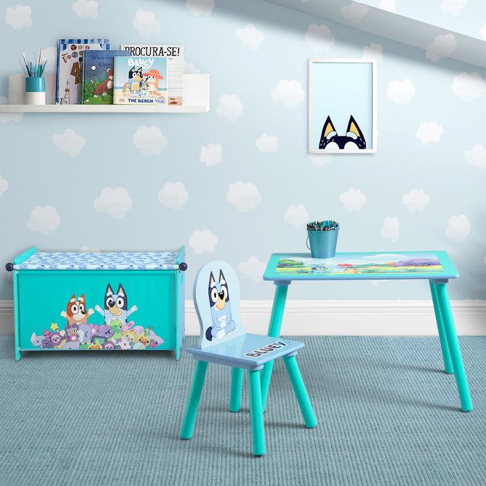 99784BU 1077 3PC playroom set bluey lifestyle 101 3-Bluey 3-Piece Toddler Playroom Set