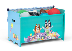 Bluey Toy Box with Retractable Fabric Top | Delta Children