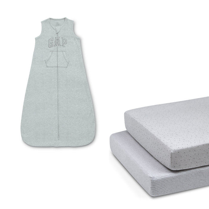 DCB: Grey (1679) 3-3-Piece Bedding & Sleep Sack Bundle