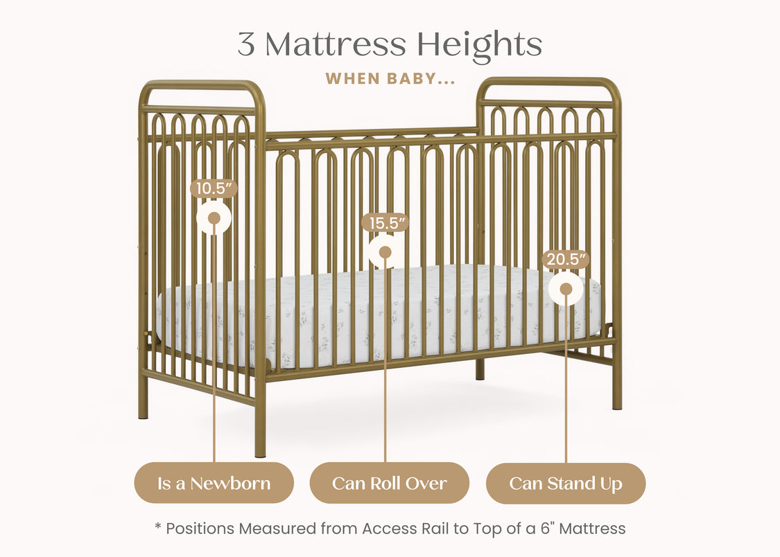 Darcy 4-in-1 Convertible Metal Crib