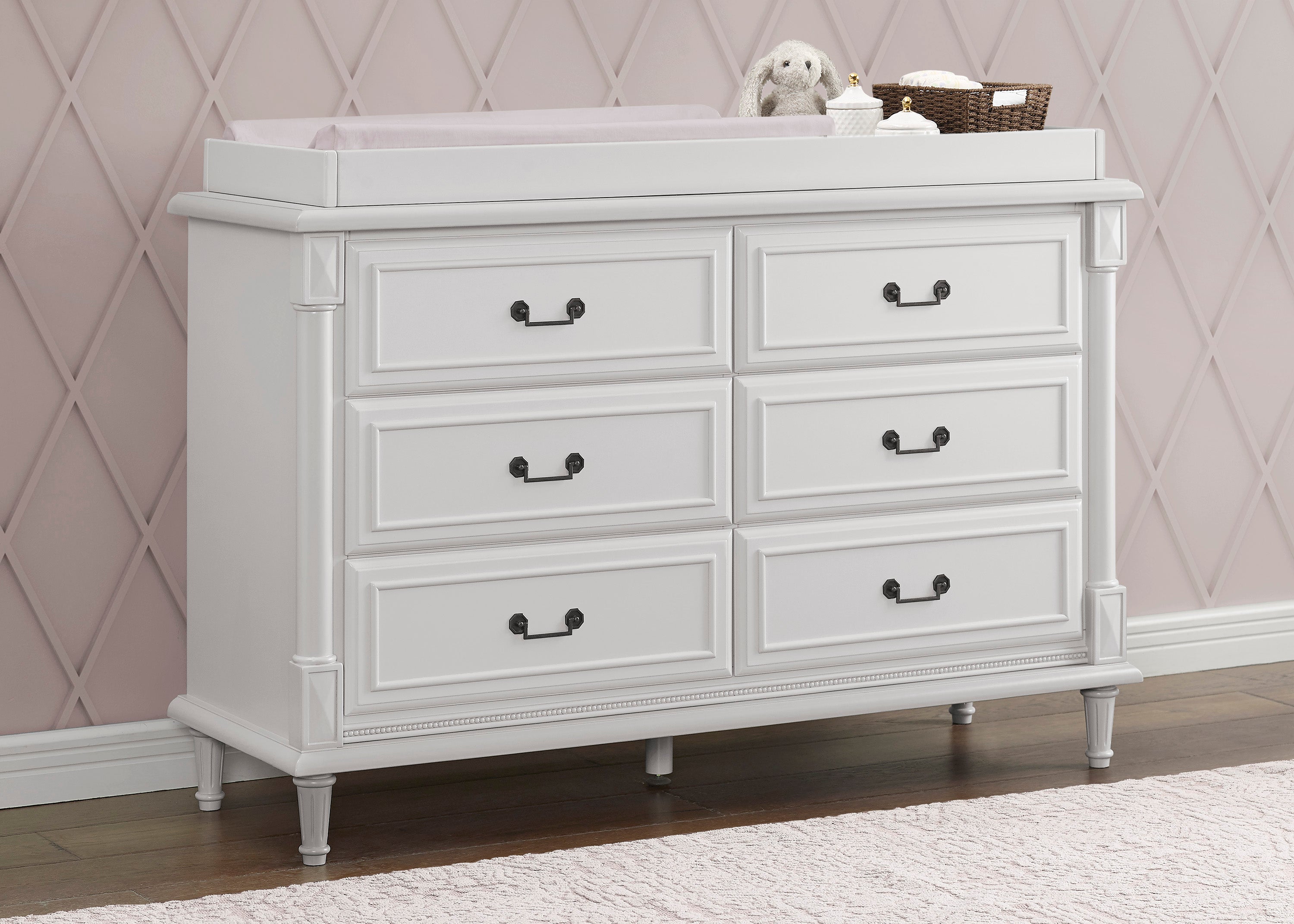 Juliette 6 Drawer Dresser with Changing Top and Interlocking