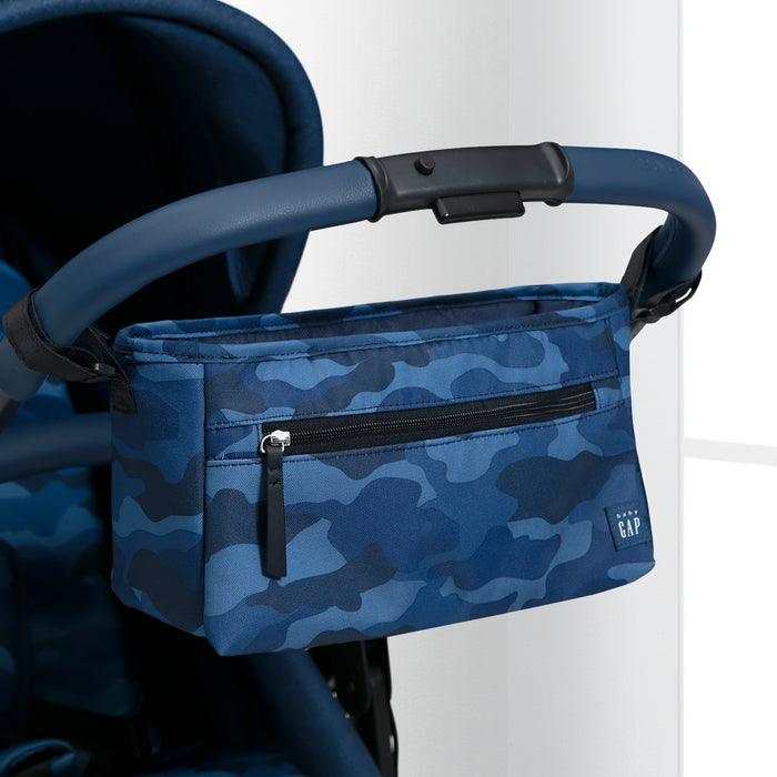 A1967 2357 Gap Parent Organizer Blue Camo Lifestyle 101 1-babyGap Classic Parent Organizer for Single Stroller