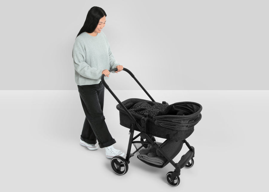 Black with White Stars (2437) 17-babyGap Infant Stroller Footmuff