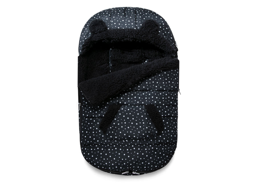 Black with White Stars (2437) 20-babyGap Infant Stroller Footmuff