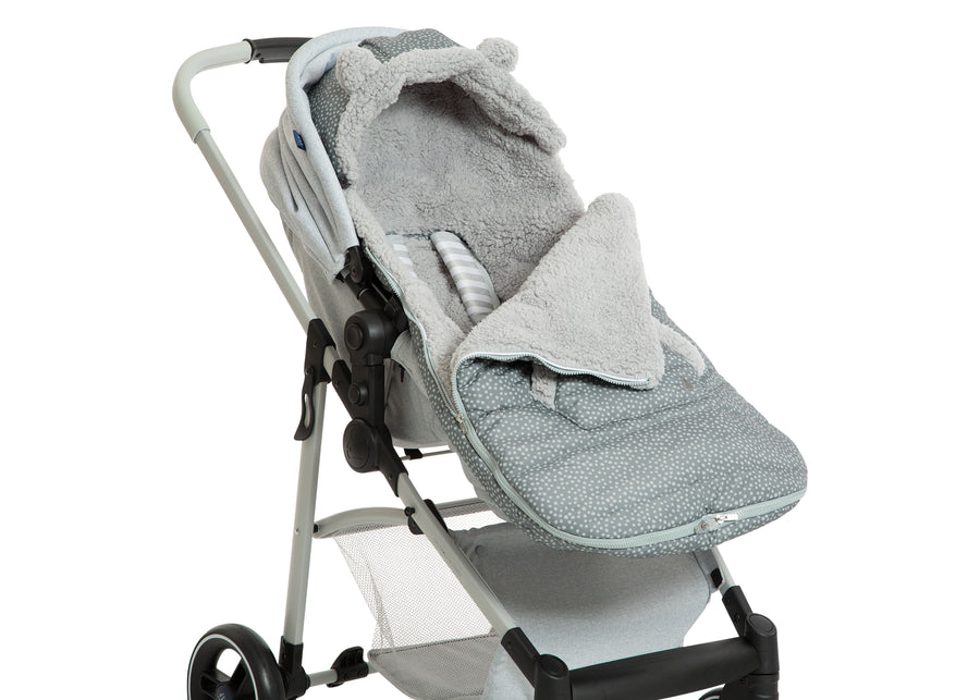 Grey Dots (2439) 8-babyGap Toddler Stroller Footmuff
