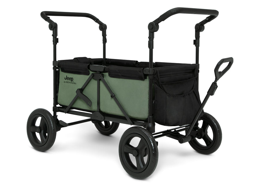 Black (001) 9-Deluxe Wagon All-Terrain Sand Wheel Kit for Stroller Wagon (60003A)