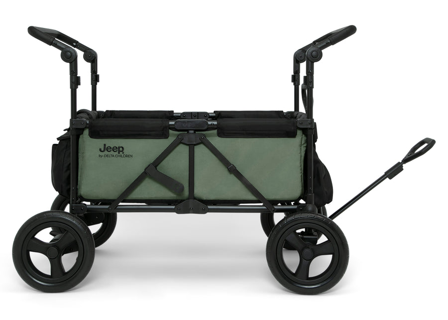 Black (001) 10-Deluxe Wagon All-Terrain Sand Wheel Kit for Stroller Wagon (60003A)