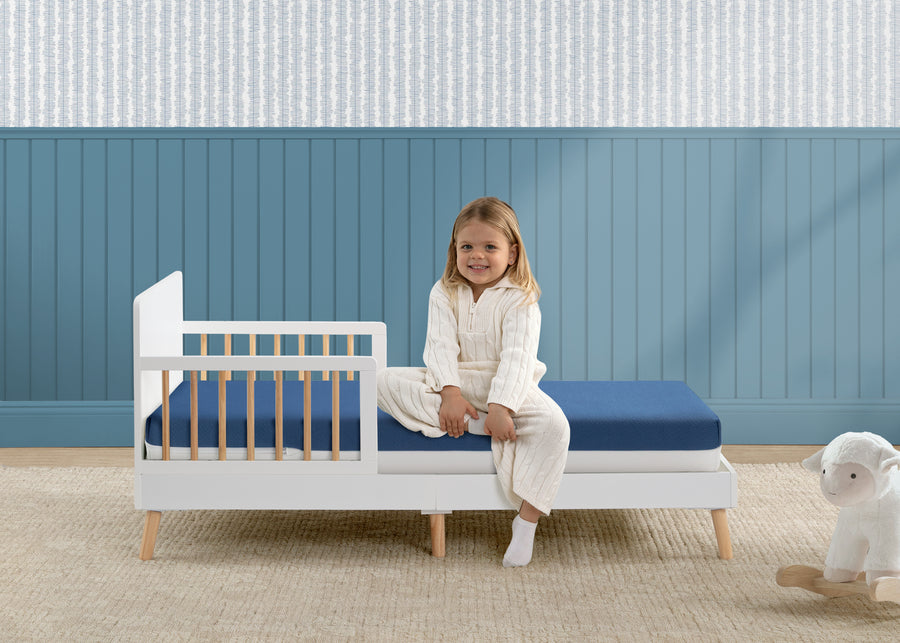 Navy and White (NO) 2-Serta CloudCool Crib and Toddler Mattress