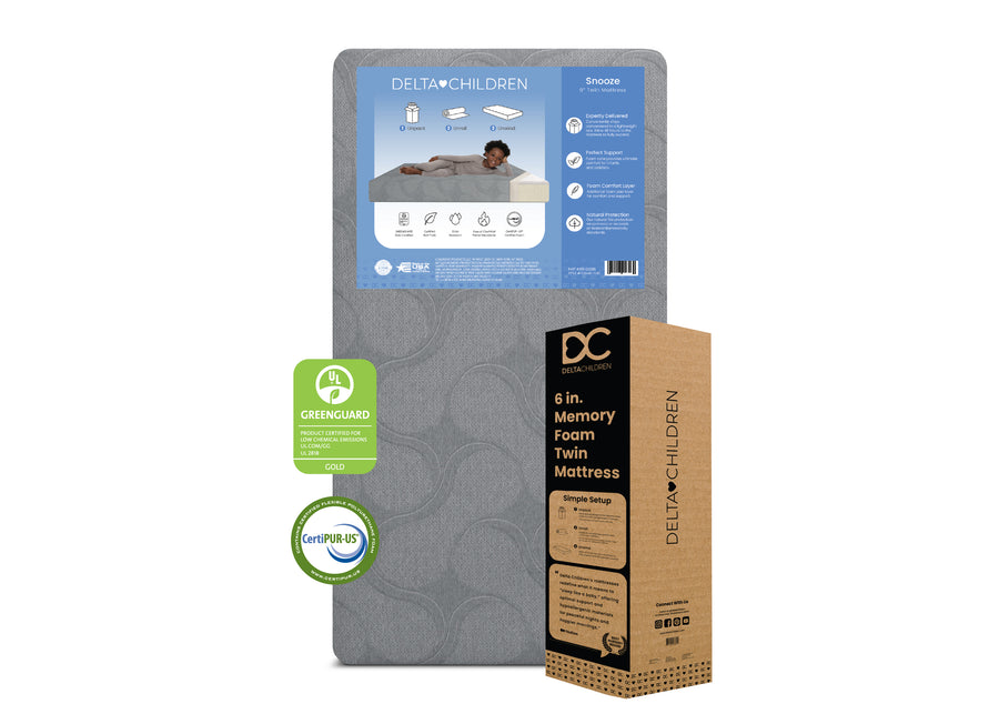 No Color (NO) 2-Dreamer 6-inch Memory Foam Twin Mattress