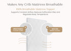 No Color (NO) 2-Breeze Breathable Crib Mattress Topper