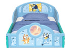 Bluey (1077) 3-Bluey Sleep and Play Toddler Bed with Built-In Guardrails