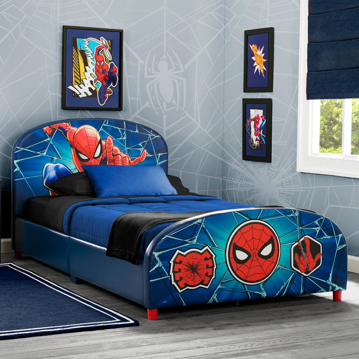 Delta Children Spider-Man Upholstered Twin Bed Spider-Man (1163) 3-Spider-Man Upholstered Twin Bed
