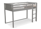 Grey (026) 6-Twin Loft Bed with Guardrail and Ladder
