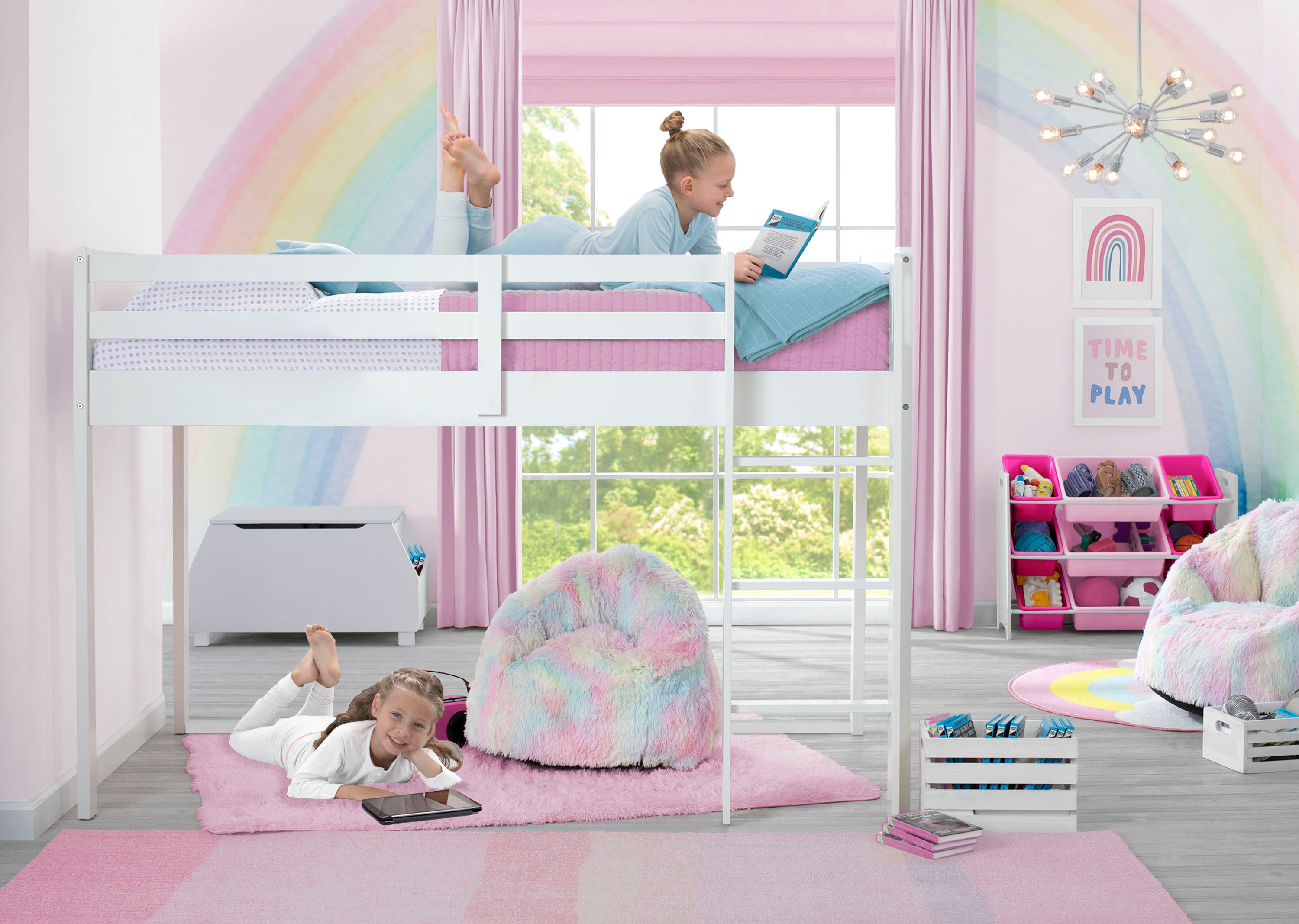 Complete The Look for Twin Loft Bed with Guardrail and Ladder