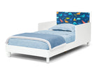 Bianca White (1650) 5-Dreamer Toddler Bed (Choose from Dinosaur or Rainbow Headboard Stickers)