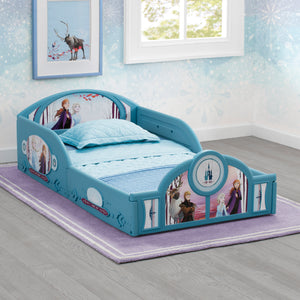 Frozen II Plastic Sleep and Play Toddler Bed 17