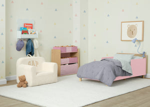 Blush Pink (1271) 0-GapKids Wood Toddler Bed with Reversible Headboard