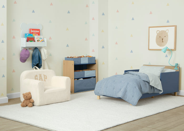 GapKids Wood Toddler Bed with Reversible HeadboardIndigo Blue (1680)