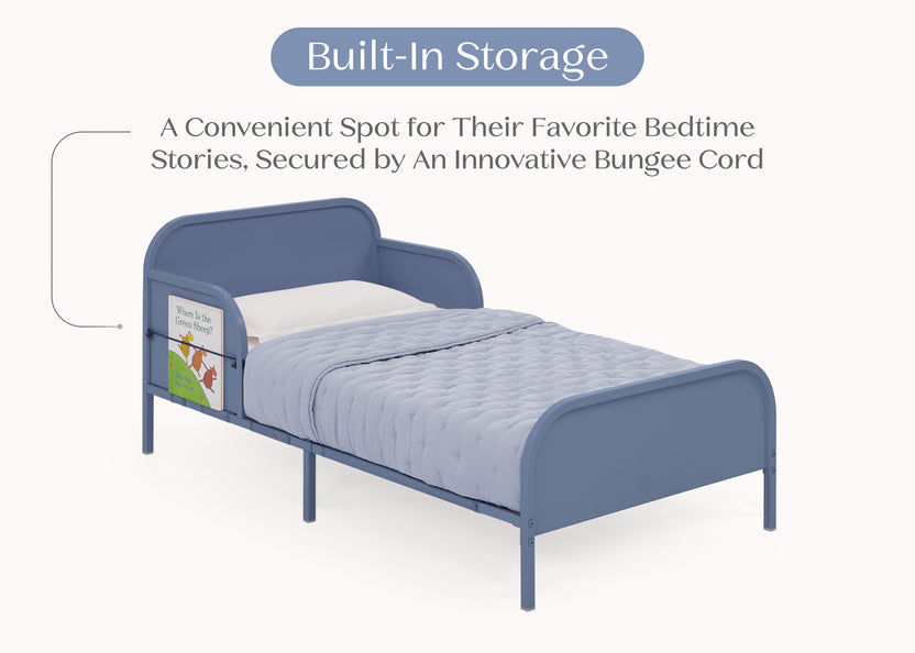 Magic Magnet Toddler Bed with Customizable Magnets & Built-In Book Sto ...
