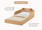 Puppy (1239) 3-Puppy Wood Floor Toddler Bed with Reusable Stickers